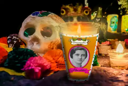 vectores plantilas DÍA DE MUERTOS,FESTEJO,FESTIVIDAD,VELADORA,